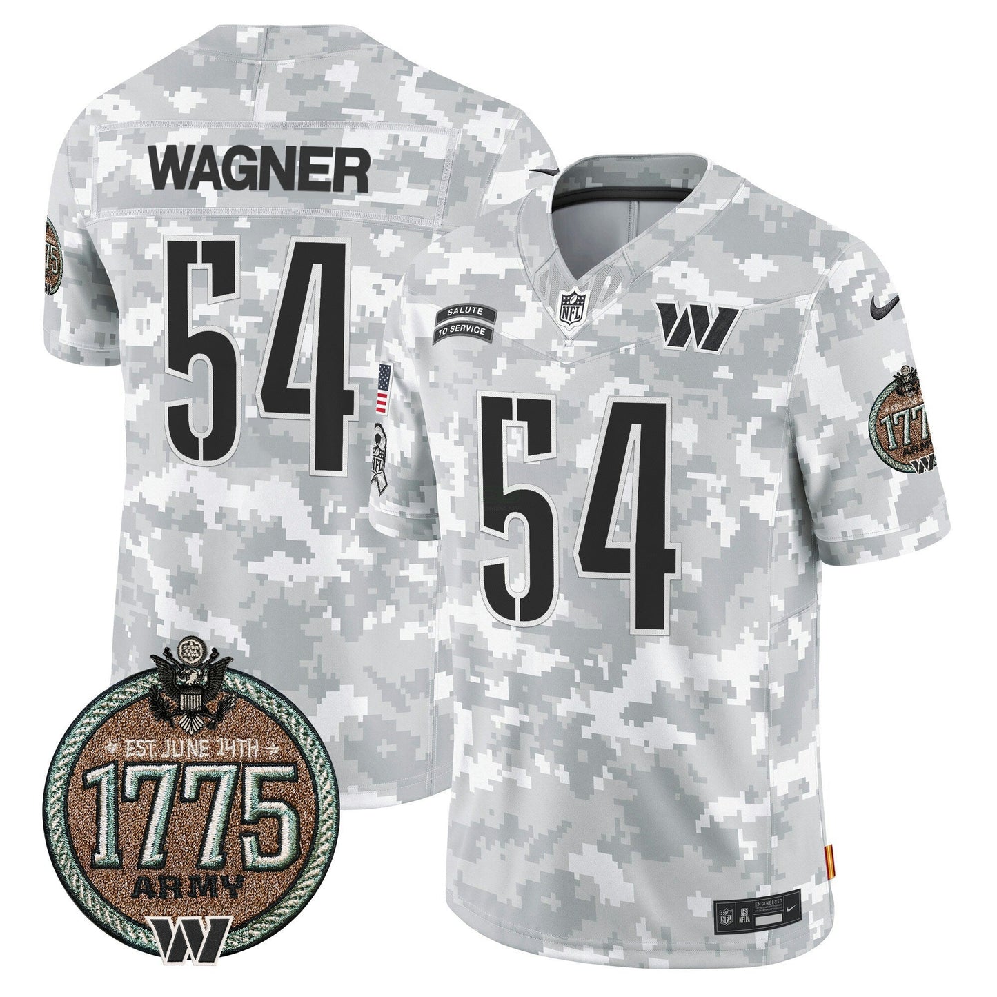 Camisa NFL Washington Commanders Men’s 2024 Salute to Service Establishment Year Patch Vapor Limited Jersey