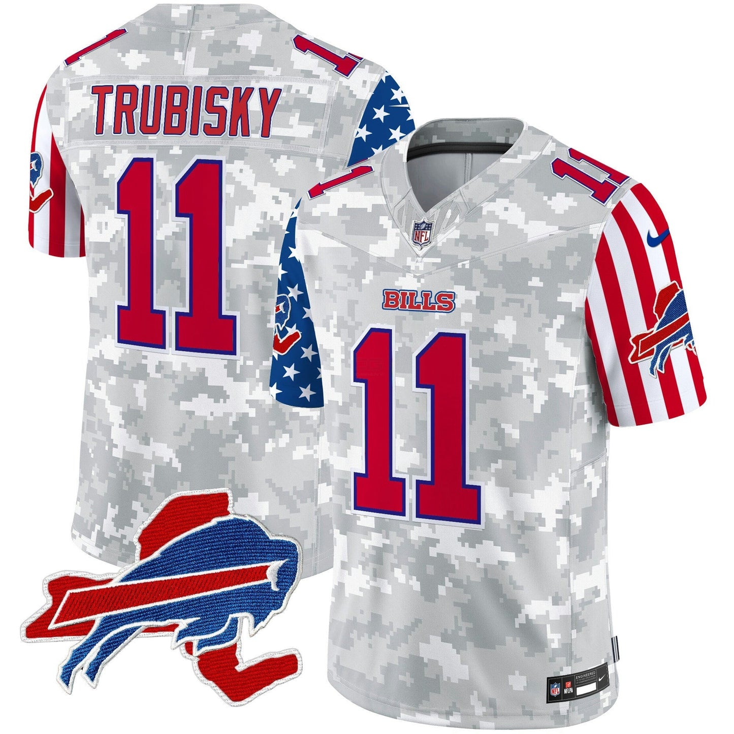 Camisa NFL Buffalo Bills Men’s 2025 Independence Day Vapor Premier Limited Jersey