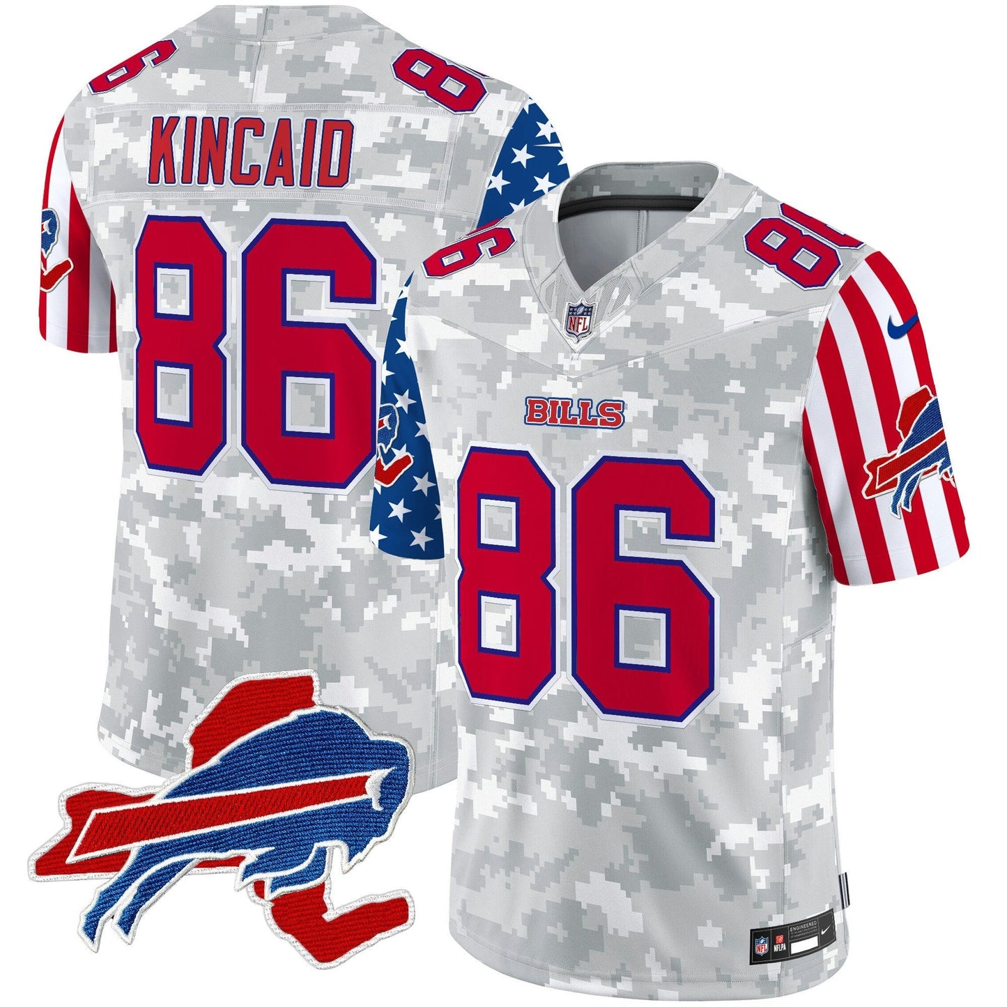 Camisa NFL Buffalo Bills Men’s 2025 Independence Day Vapor Premier Limited Jersey
