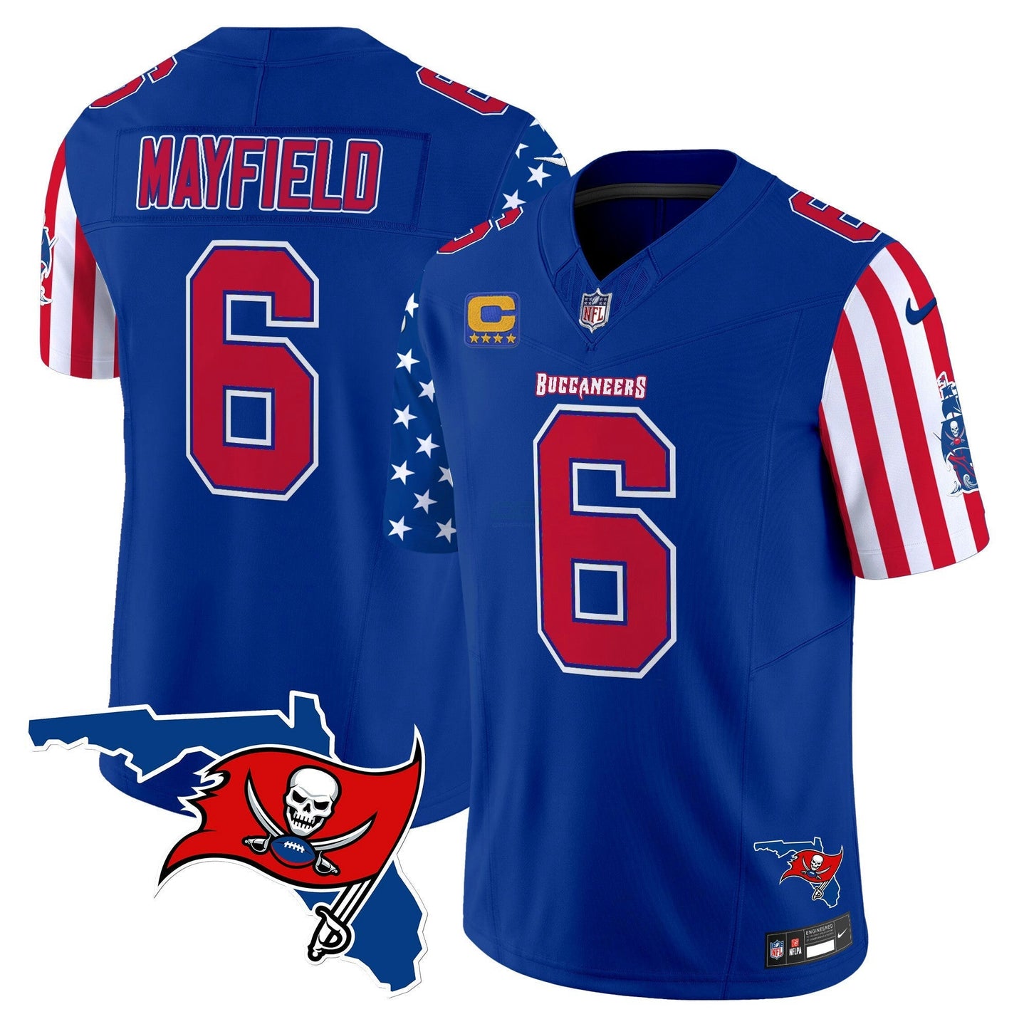 Camisa NFL Tampa Bay Buccaneers Men’s 2025 Independence Day Vapor Premier Limited Jersey