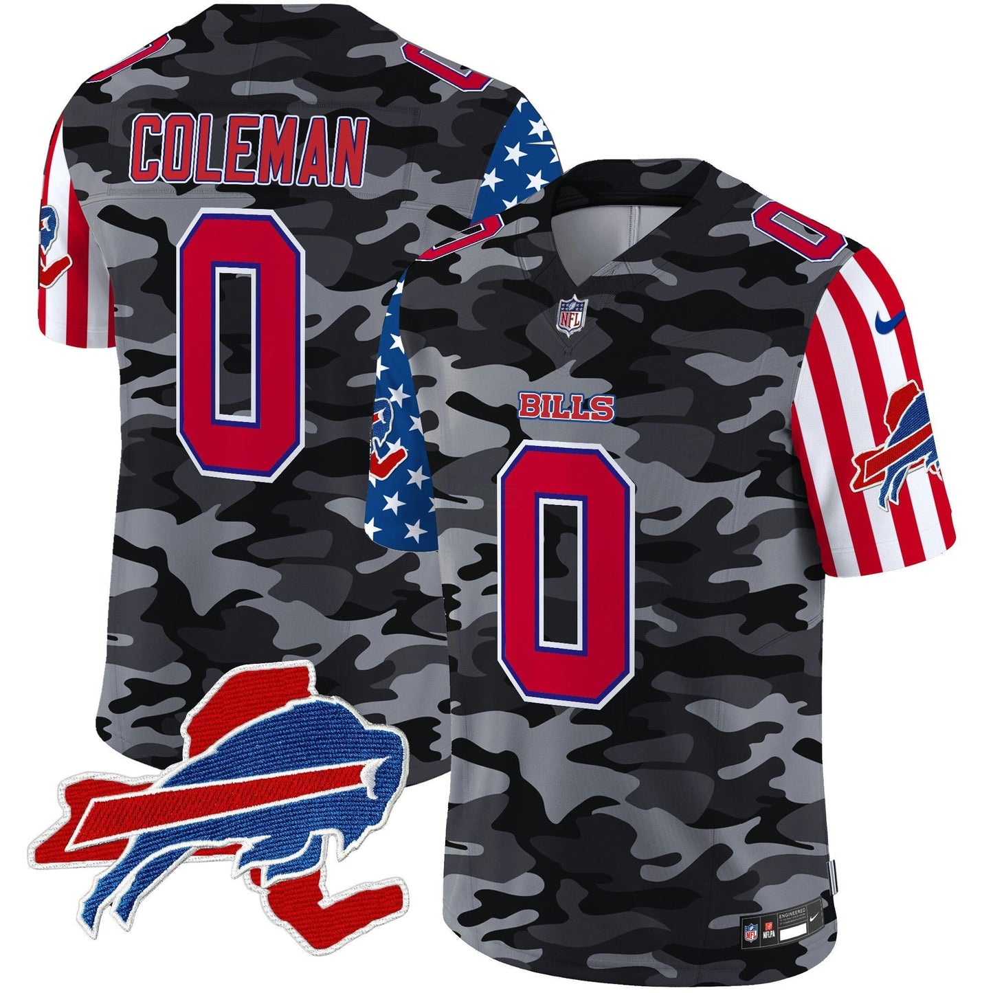 Camisa NFL Buffalo Bills Men’s 2025 Independence Day Vapor Premier Limited Jersey