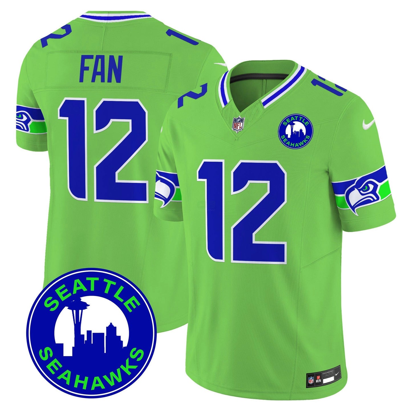 Camisa NFL Men’s 2025 Seattle City Patch Vapor Limited Jersey