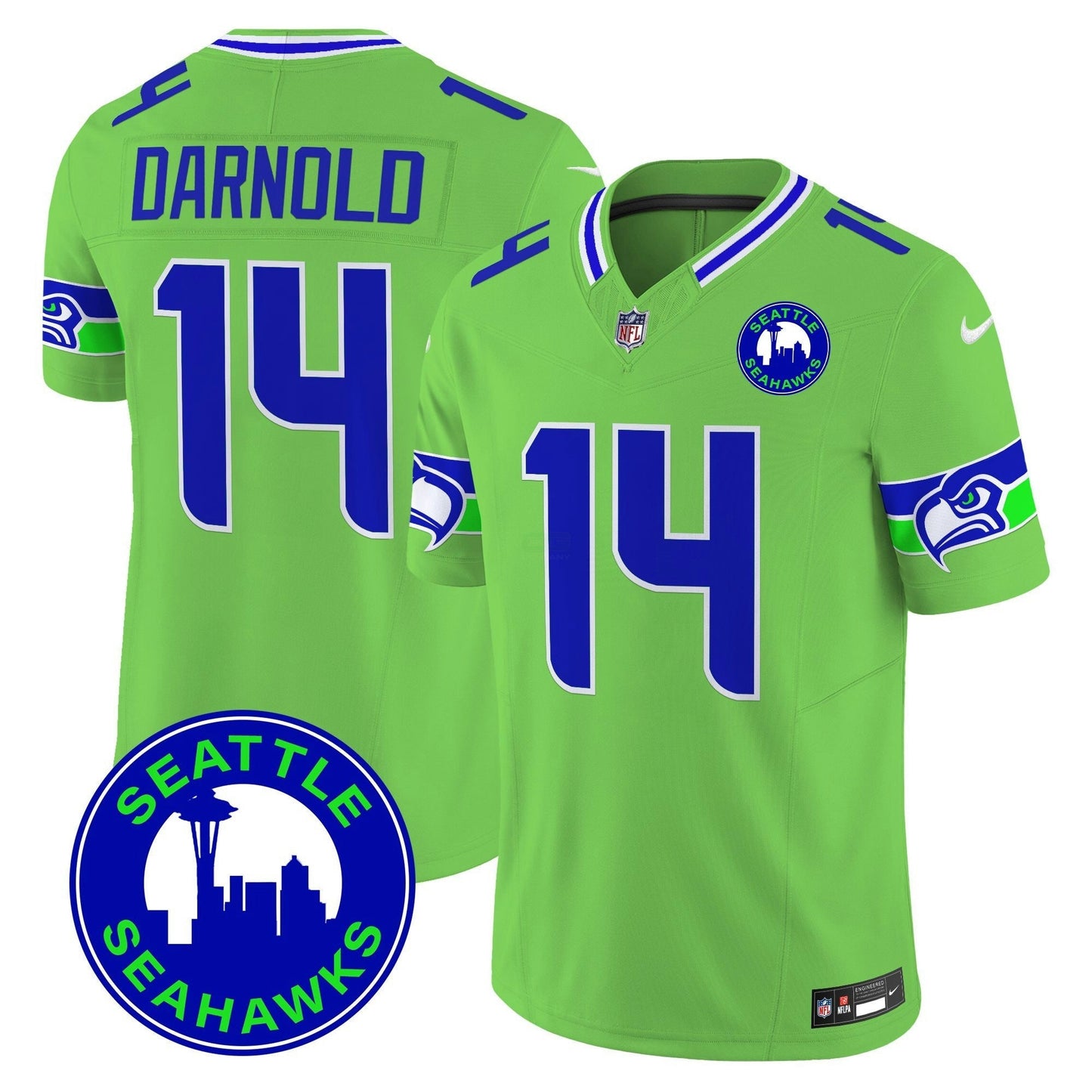 Camisa NFL Men’s 2025 Seattle City Patch Vapor Limited Jersey