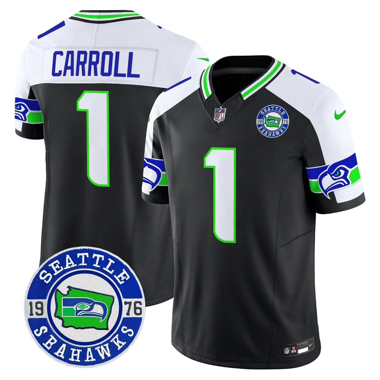Camisa NFL Men’s 2025 Seattle Est. 1976 Patch Vapor Limited Jersey