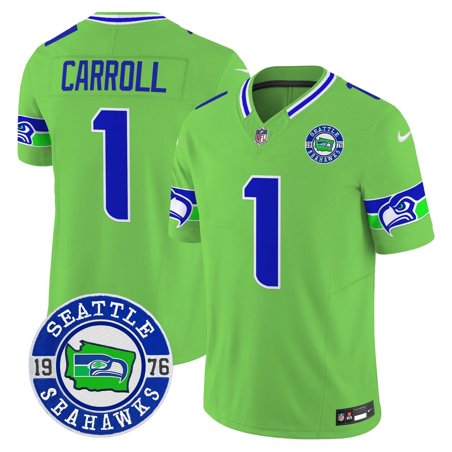 Camisa NFL Men’s 2025 Seattle Est. 1976 Patch Vapor Limited Jersey