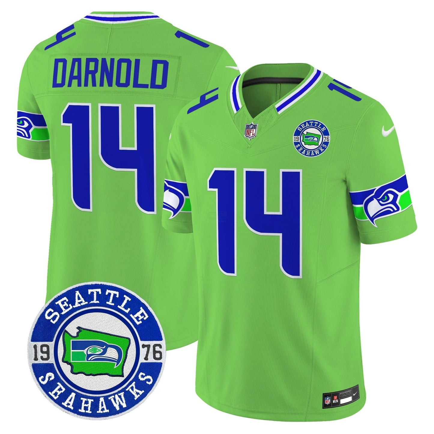Camisa NFL Men’s 2025 Seattle Est. 1976 Patch Vapor Limited Jersey
