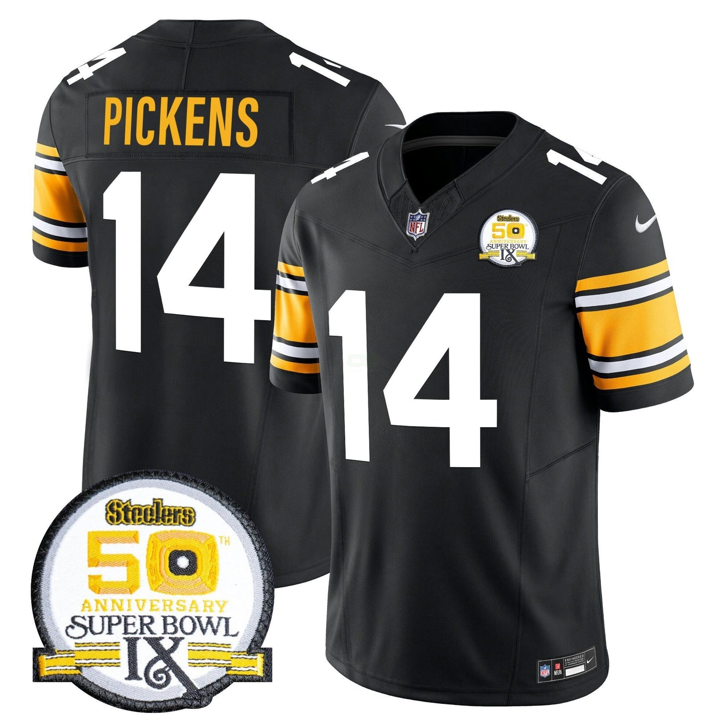 Camisa NFL Men’s 50th Anniversary Of Super Bowl IX Patch Vapor Limited Jersey