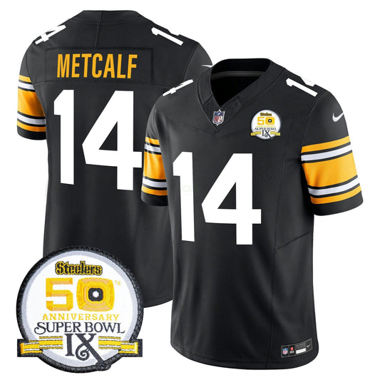 Camisa NFL Men’s 50th Anniversary Of Super Bowl IX Patch Vapor Limited Jersey