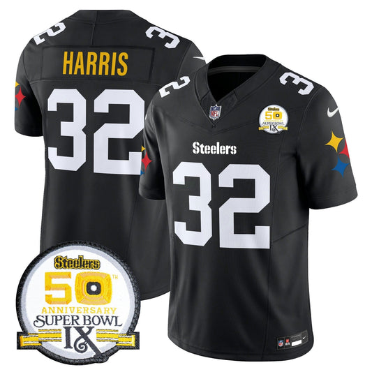 Camisa NFL Men’s 50th Anniversary Of Super Bowl IX Patch Vapor Limited Jersey V2