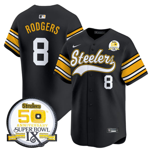 Camisa NFL Men’s 50th Anniversary Of Super Bowl IX Patch Vapor Premier Jersey