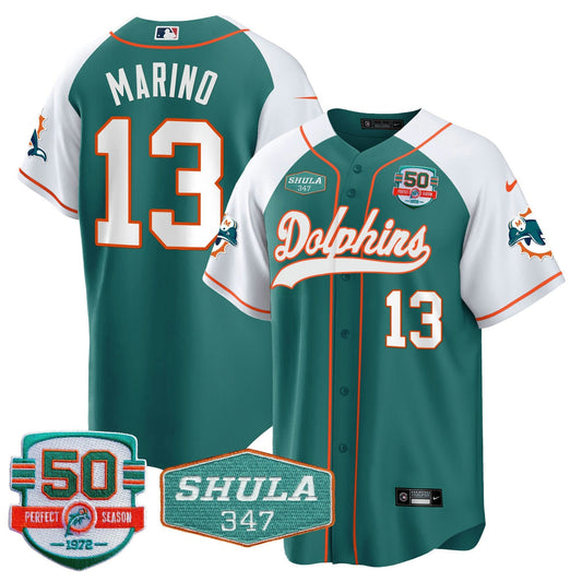 Camisa NFL Men’s 50th & Don Shula 347 Memorial Patch Jersey