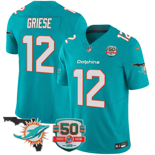 Camisa NFL Men’s 50th Perfect Season & Florida Patch Vapor Jersey