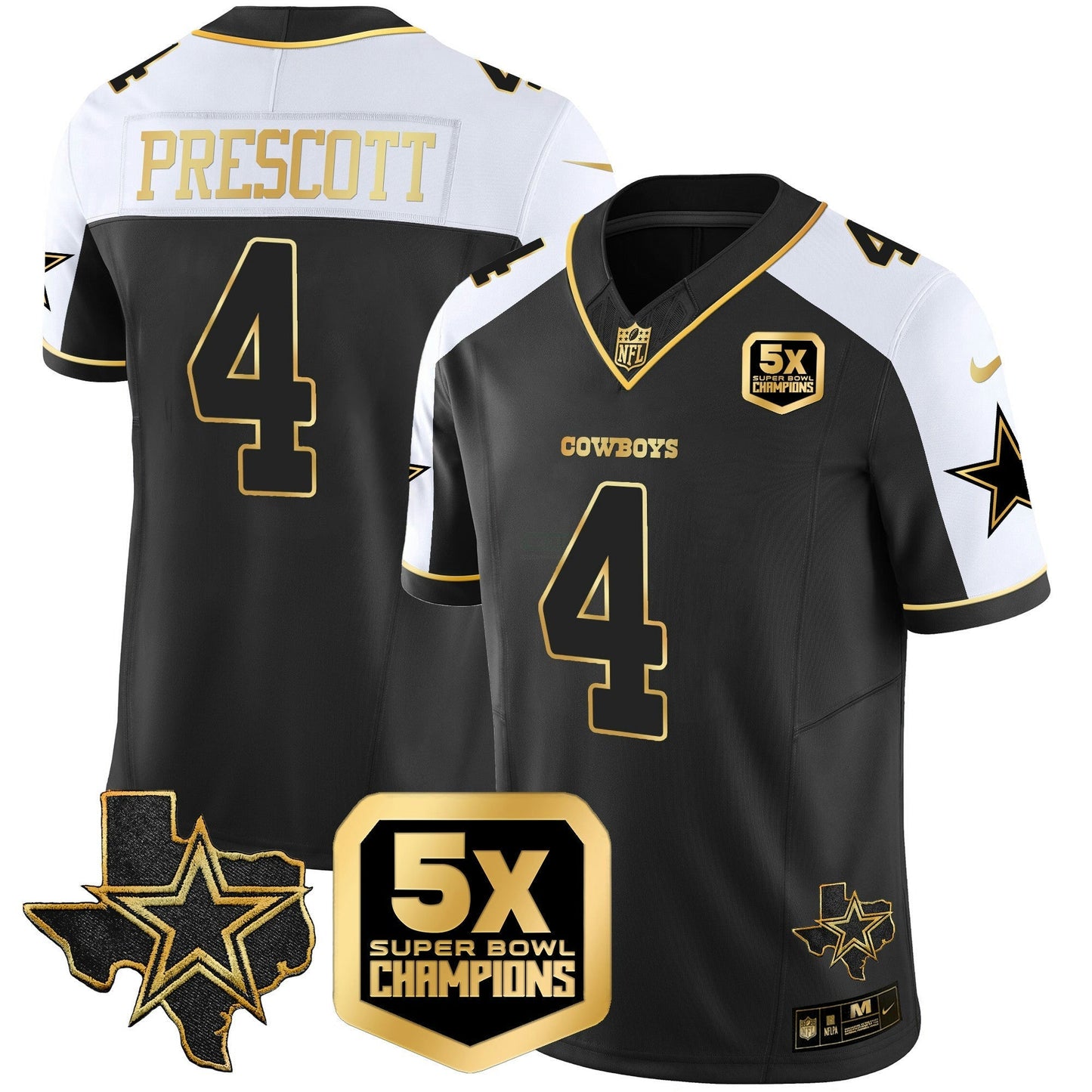 Camisa NFL Dallas Cowboys Men’s 5x Super Bowl Champions Vapor Limited Jersey