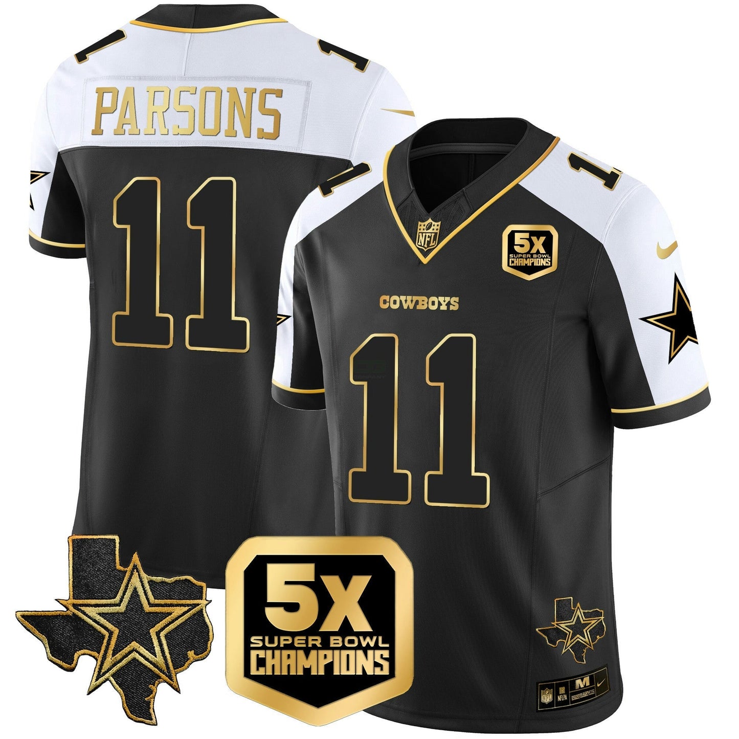 Camisa NFL Dallas Cowboys Men’s 5x Super Bowl Champions Vapor Limited Jersey