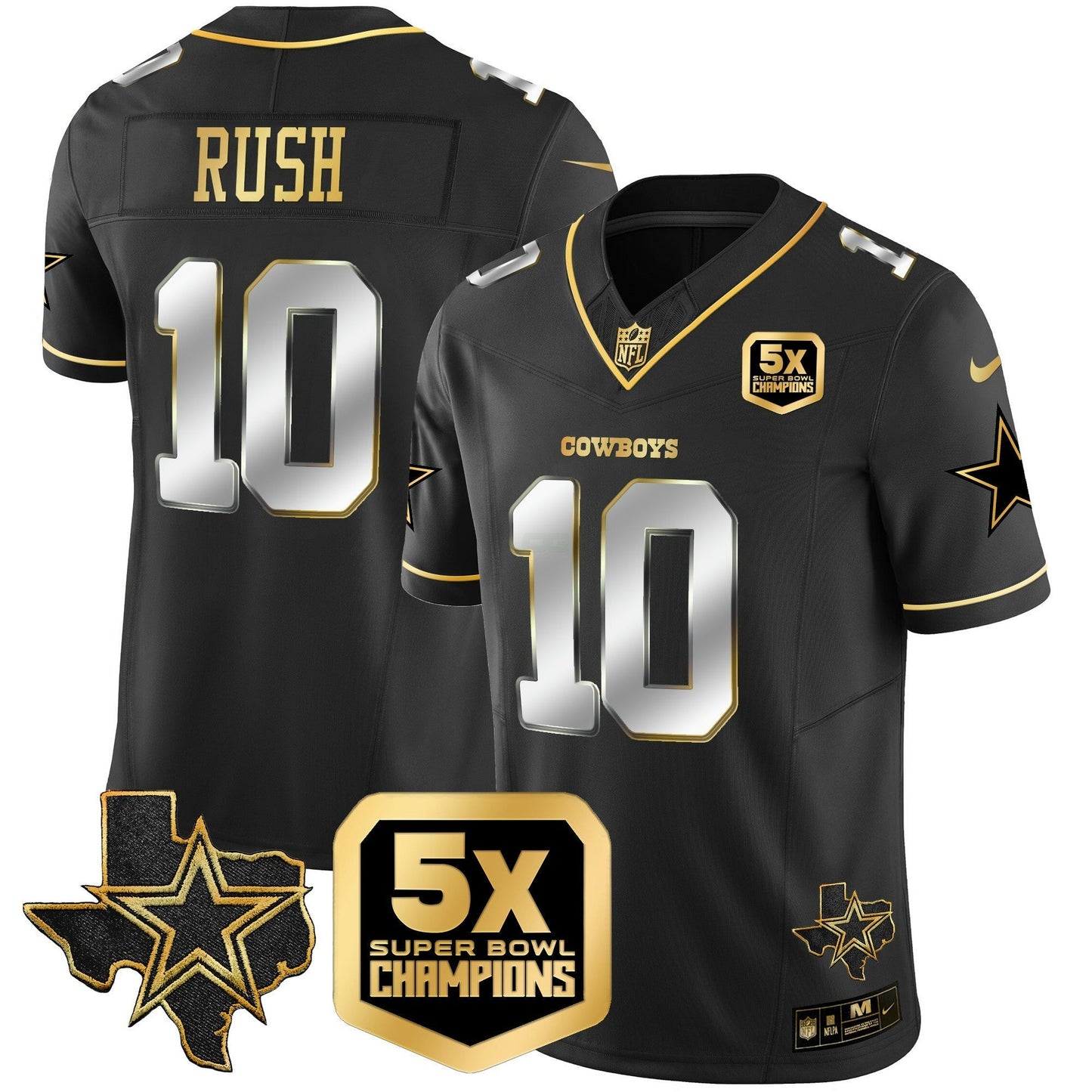 Camisa NFL Dallas Cowboys Men’s 5x Super Bowl Champions Vapor Limited Jersey
