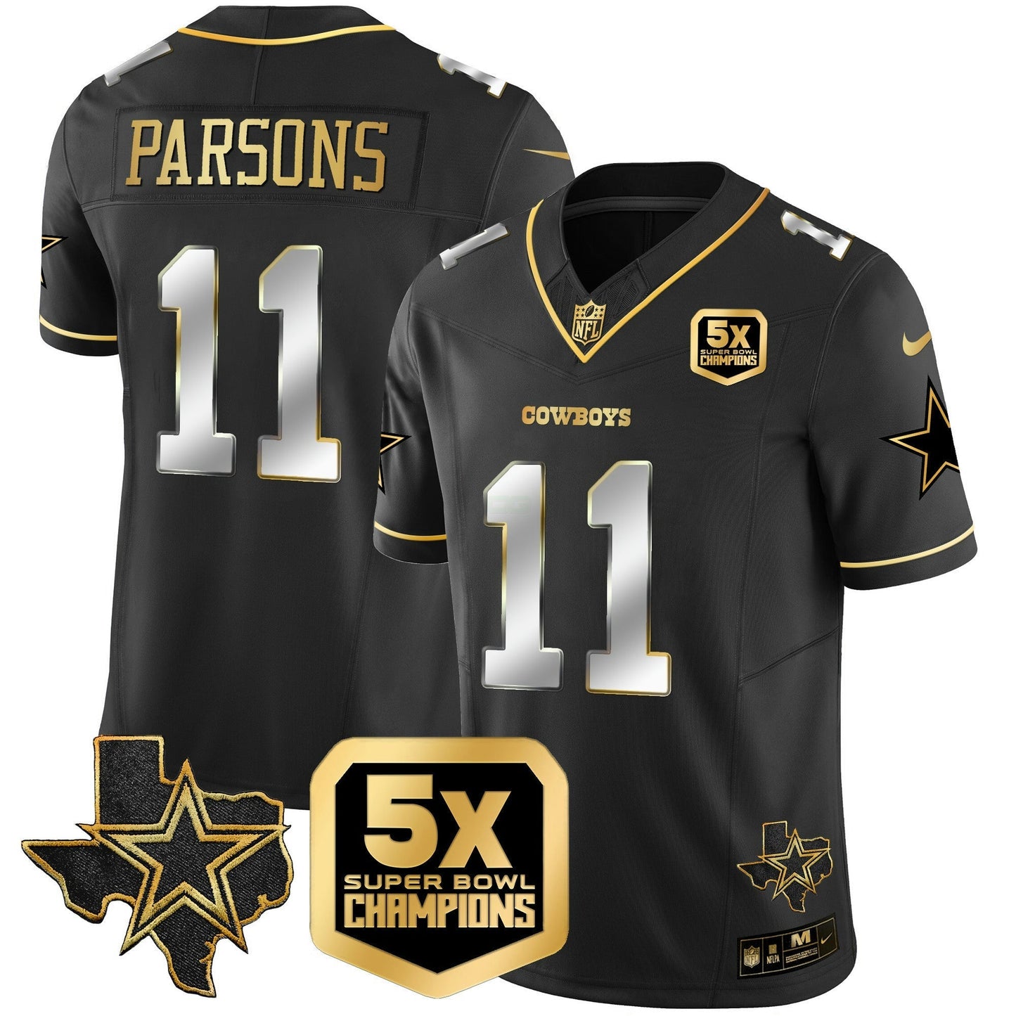 Camisa NFL Dallas Cowboys Men’s 5x Super Bowl Champions Vapor Limited Jersey