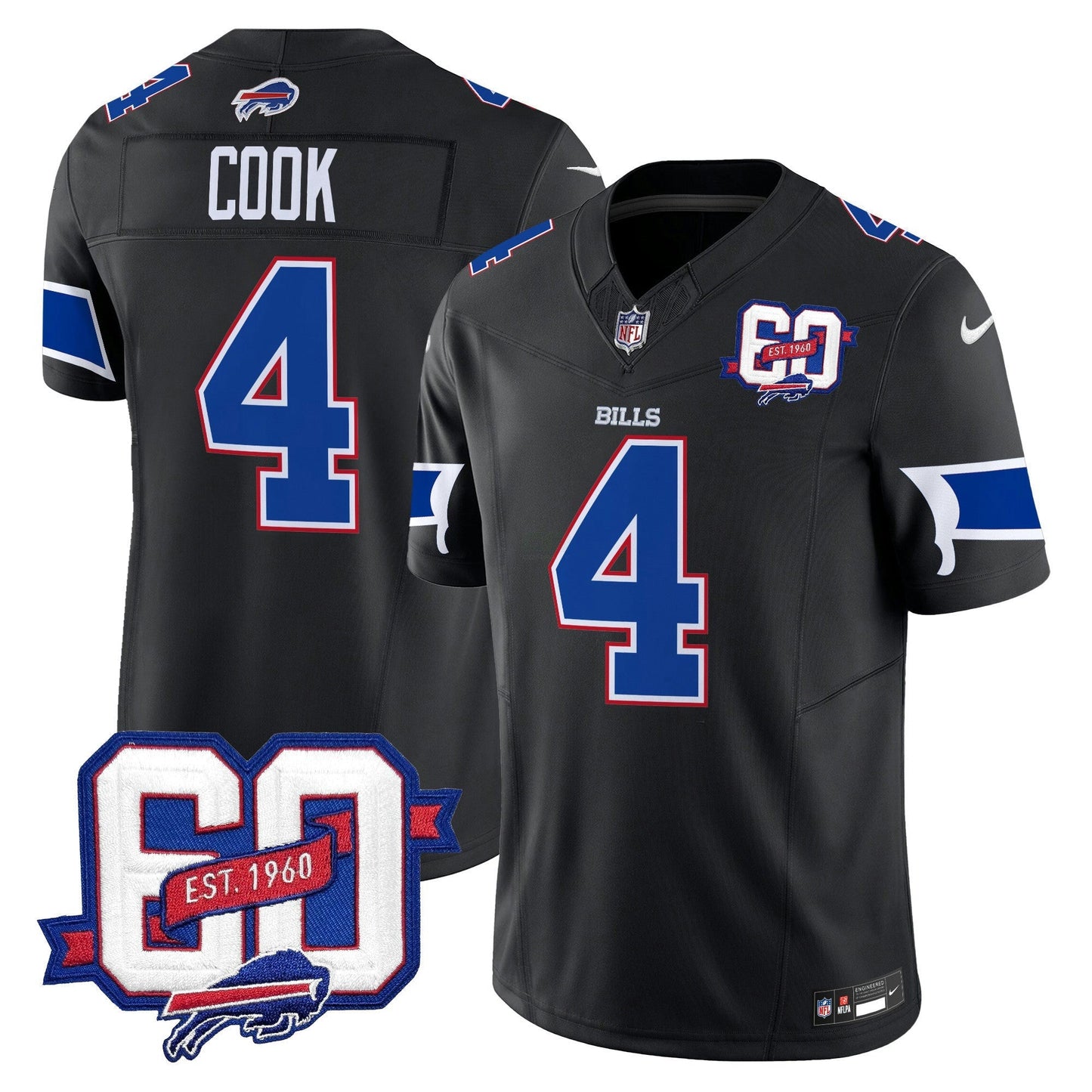 Camisa NFL Men’s 60th Anniversary Patch Vapor Limited Jersey