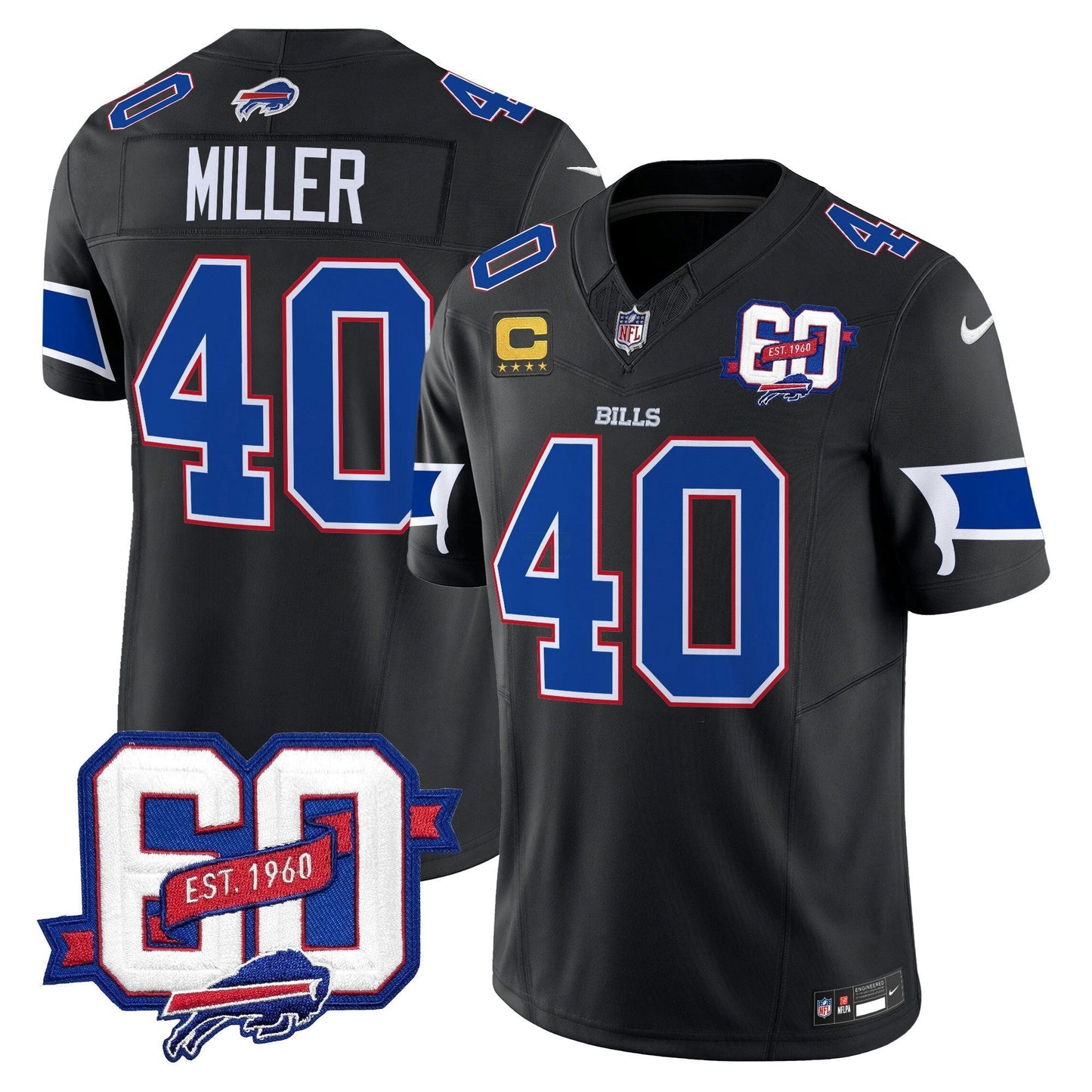 Camisa NFL Men’s 60th Anniversary Patch Vapor Limited Jersey