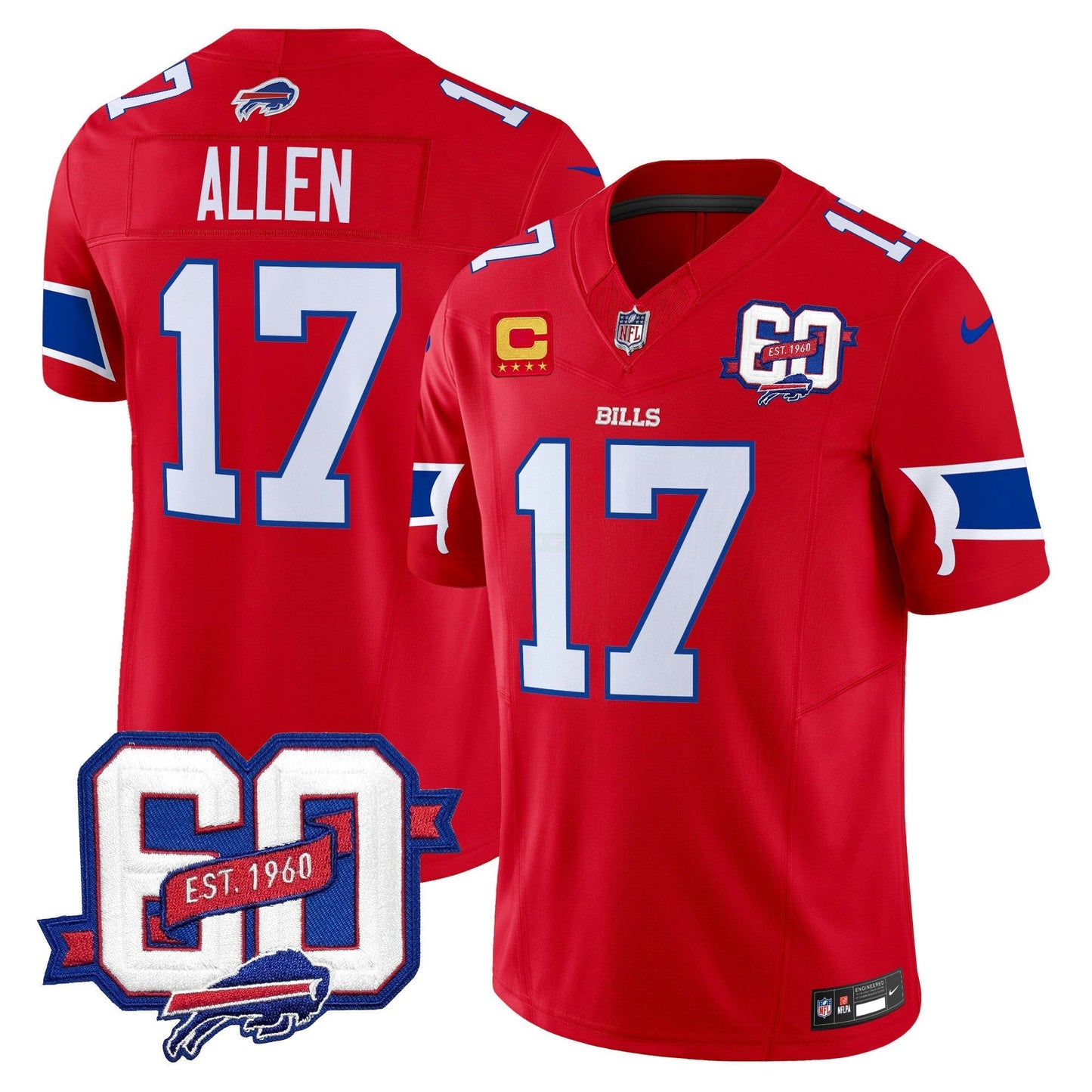 Camisa NFL Men’s 60th Anniversary Patch Vapor Limited Jersey