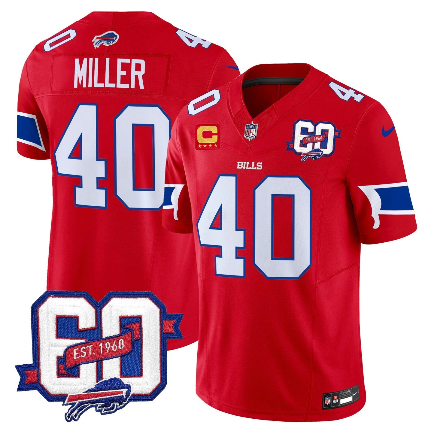 Camisa NFL Men’s 60th Anniversary Patch Vapor Limited Jersey