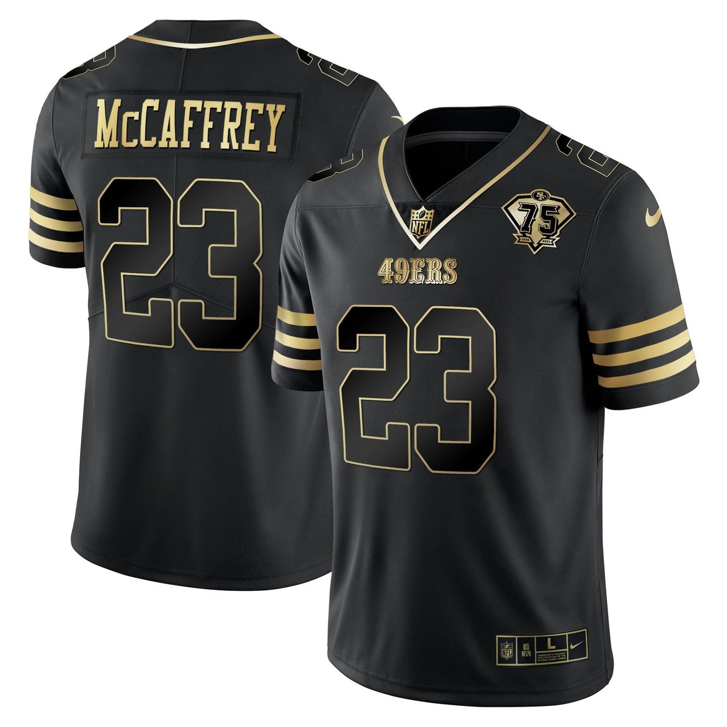 Camisa NFL Men’s 75th Anniversary Patch Vapor Dourada Jersey