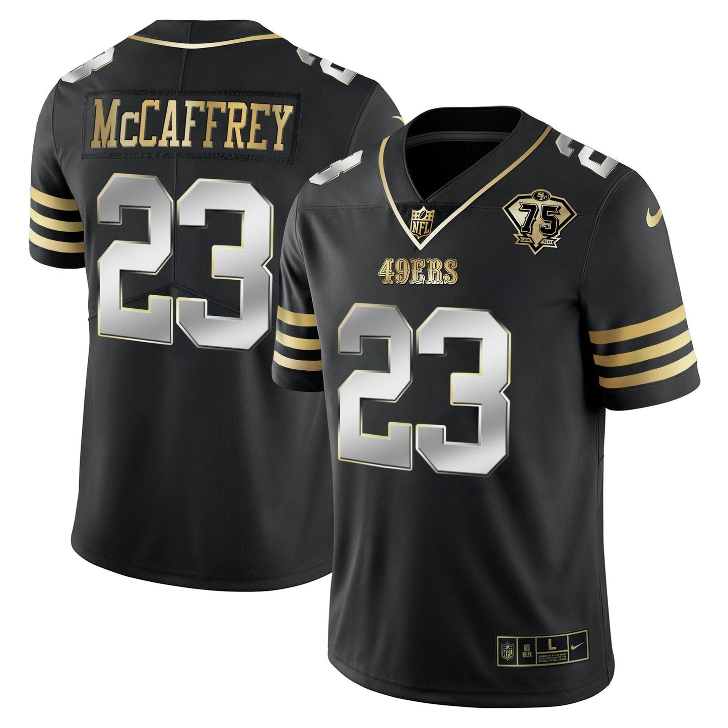 Camisa NFL Men’s 75th Anniversary Patch Vapor Dourada Jersey