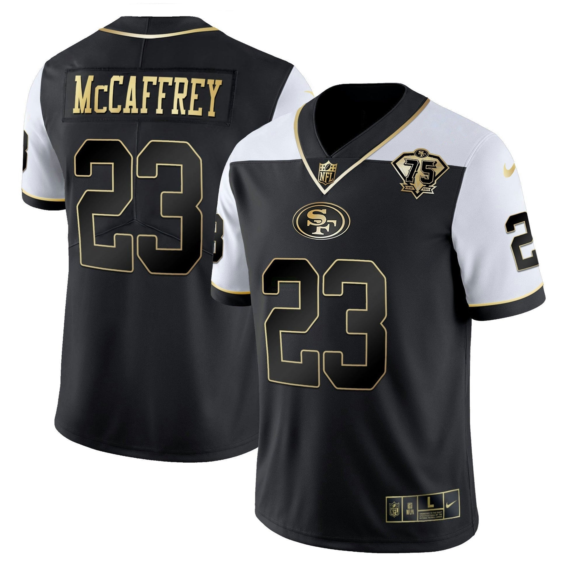Camisa NFL Men’s 75th Anniversary Patch Vapor RFLCTV Dourada
