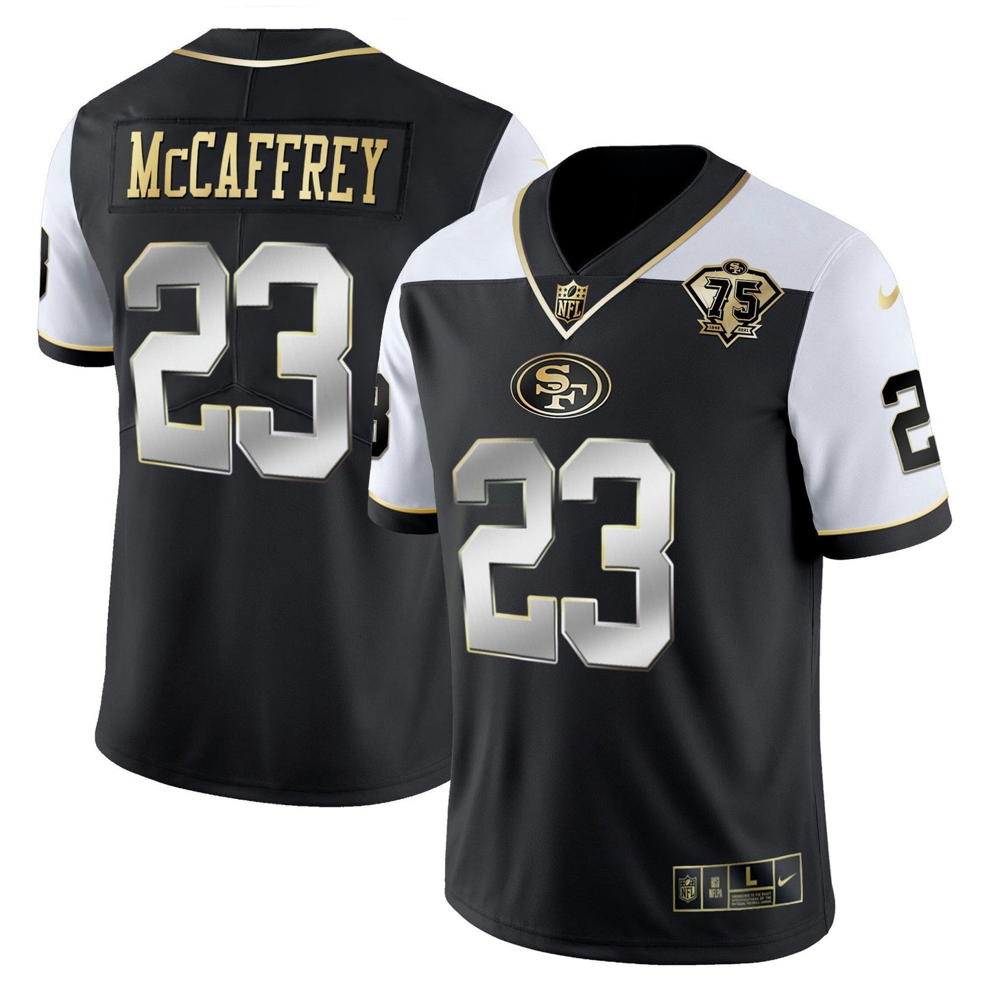Camisa NFL Men’s 75th Anniversary Patch Vapor RFLCTV Dourada