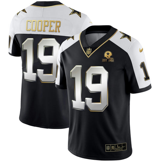 Camisa NFL Men’s Alternativa Vapor Preta Dourada & Azul Marinho Dourada Limited