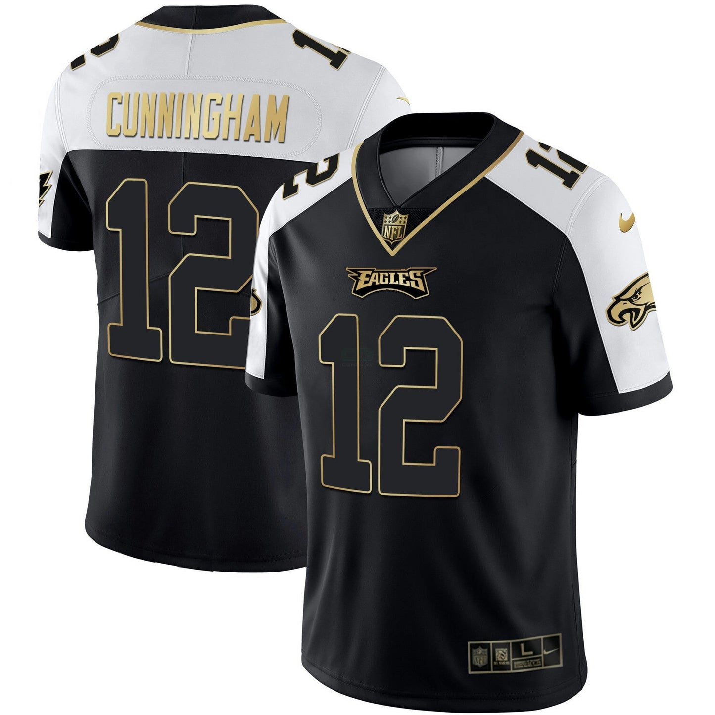 Camisa NFL Men’s Alternativa Vapor Preta Dourada Limited