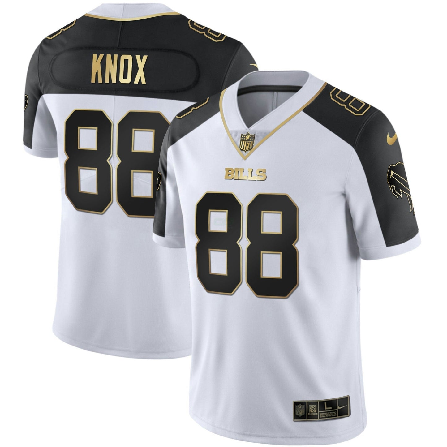 Camisa NFL Men’s Alternativa Vapor Preta Dourada & Preta Invertida Limited