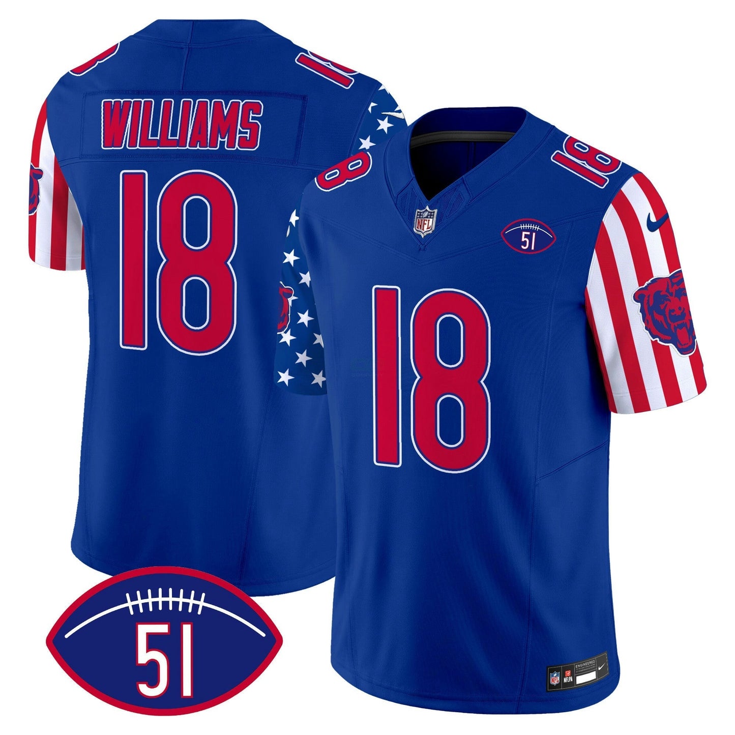 Camisa NFL Chicago Bears Men’s American Style Vapor Limited Jersey