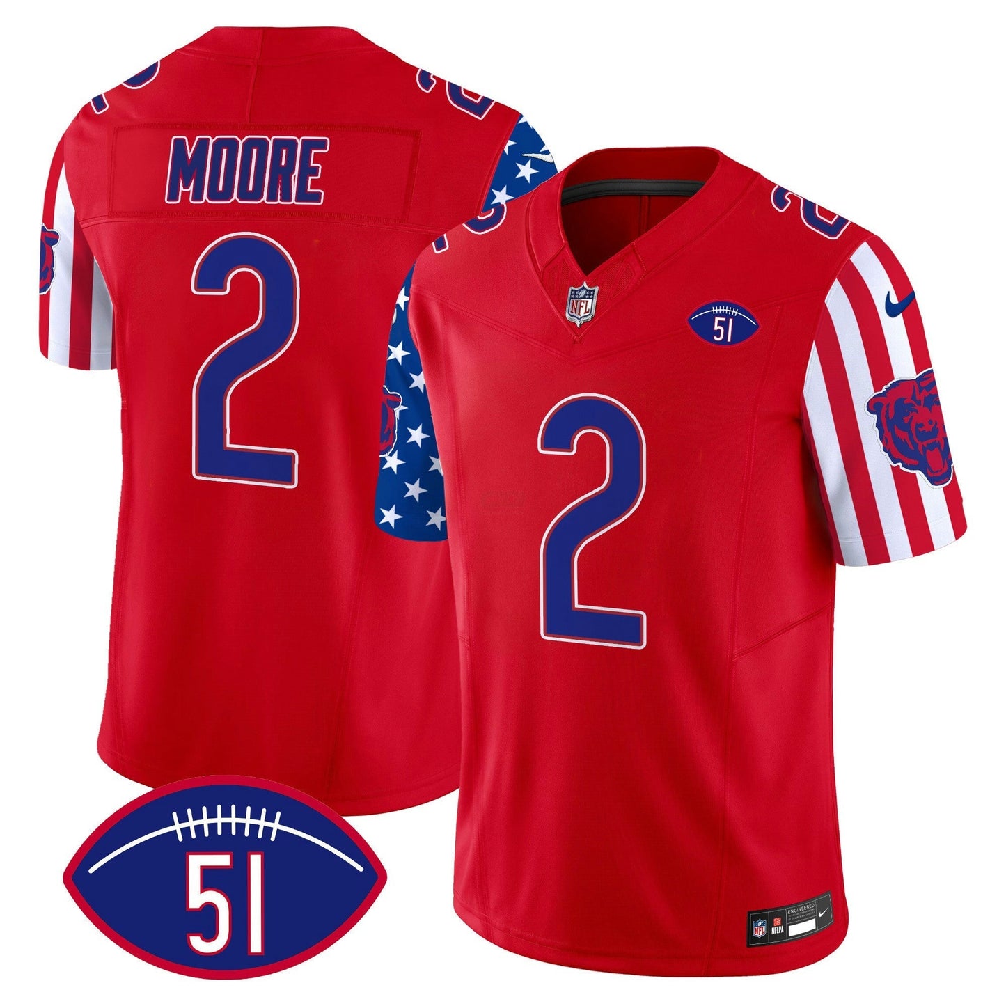 Camisa NFL Chicago Bears Men’s American Style Vapor Limited Jersey