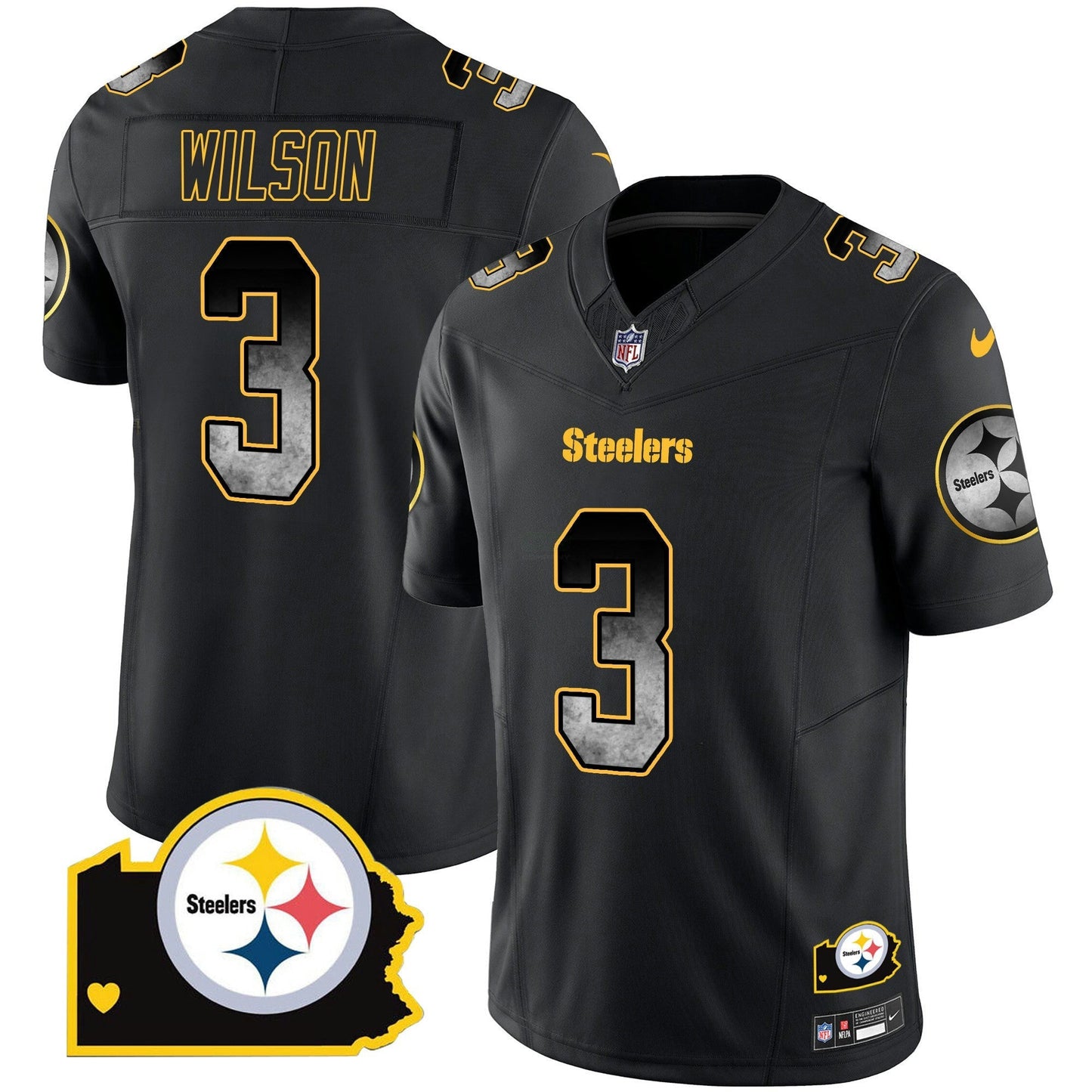 Camisa NFL Men’s Arch Smoke Home Patch Vapor Jersey