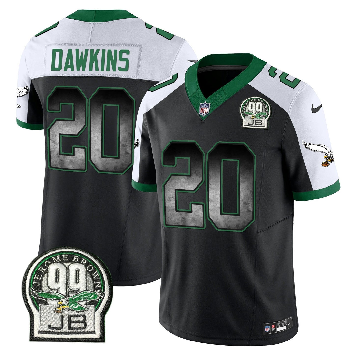 Camisa NFL Men’s Arch Smoke Kelly Green Vapor Jersey