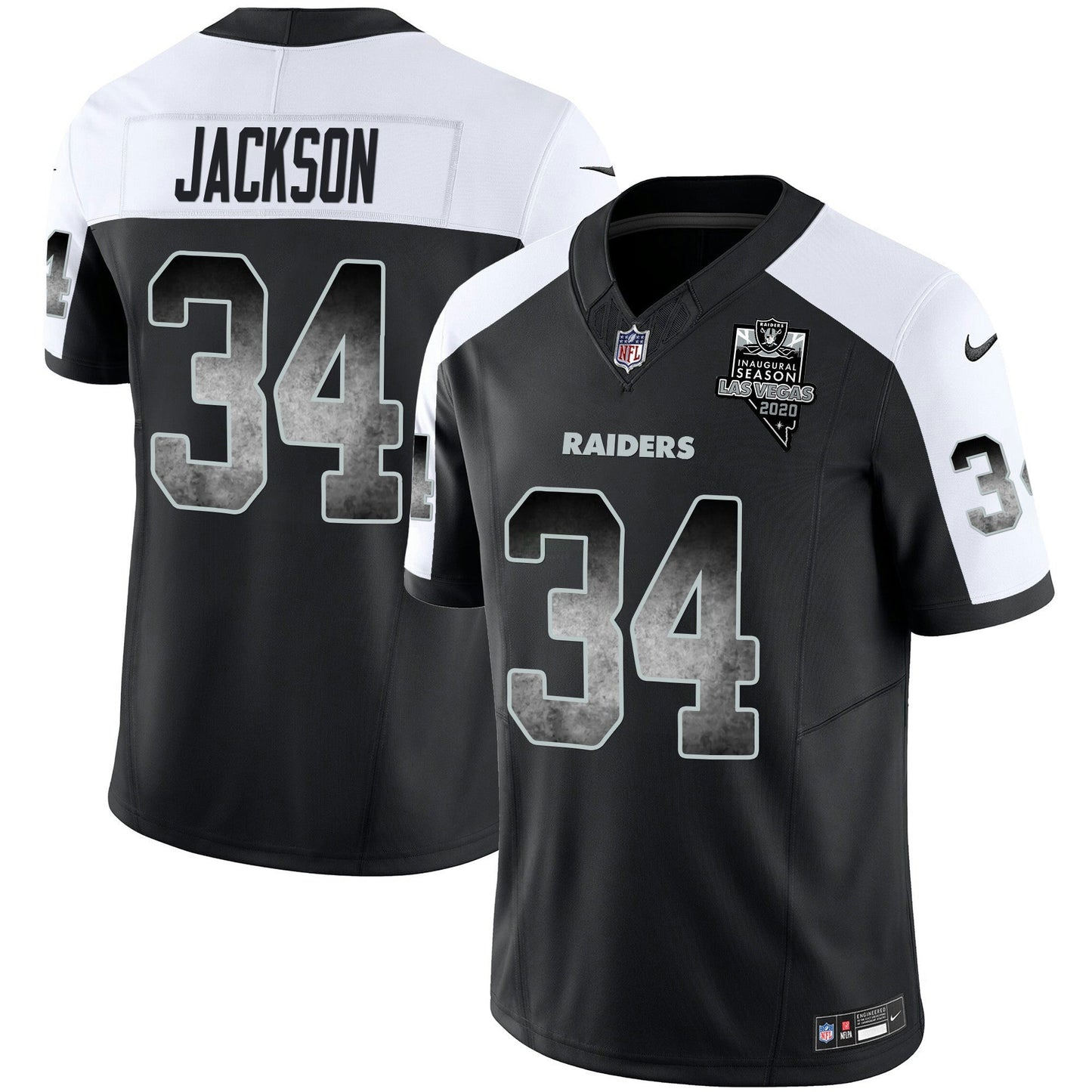 Camisa NFL Las Vegas Raiders Men’s Arch Smoke Vapor Jersey