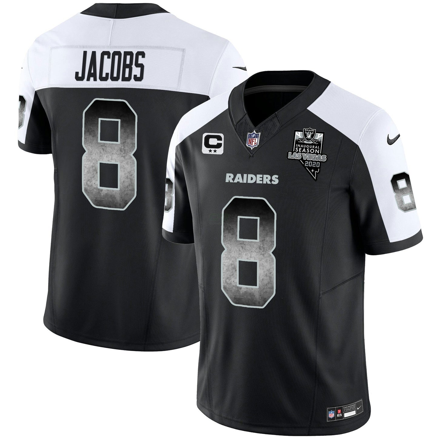 Camisa NFL Las Vegas Raiders Men’s Arch Smoke Vapor Jersey