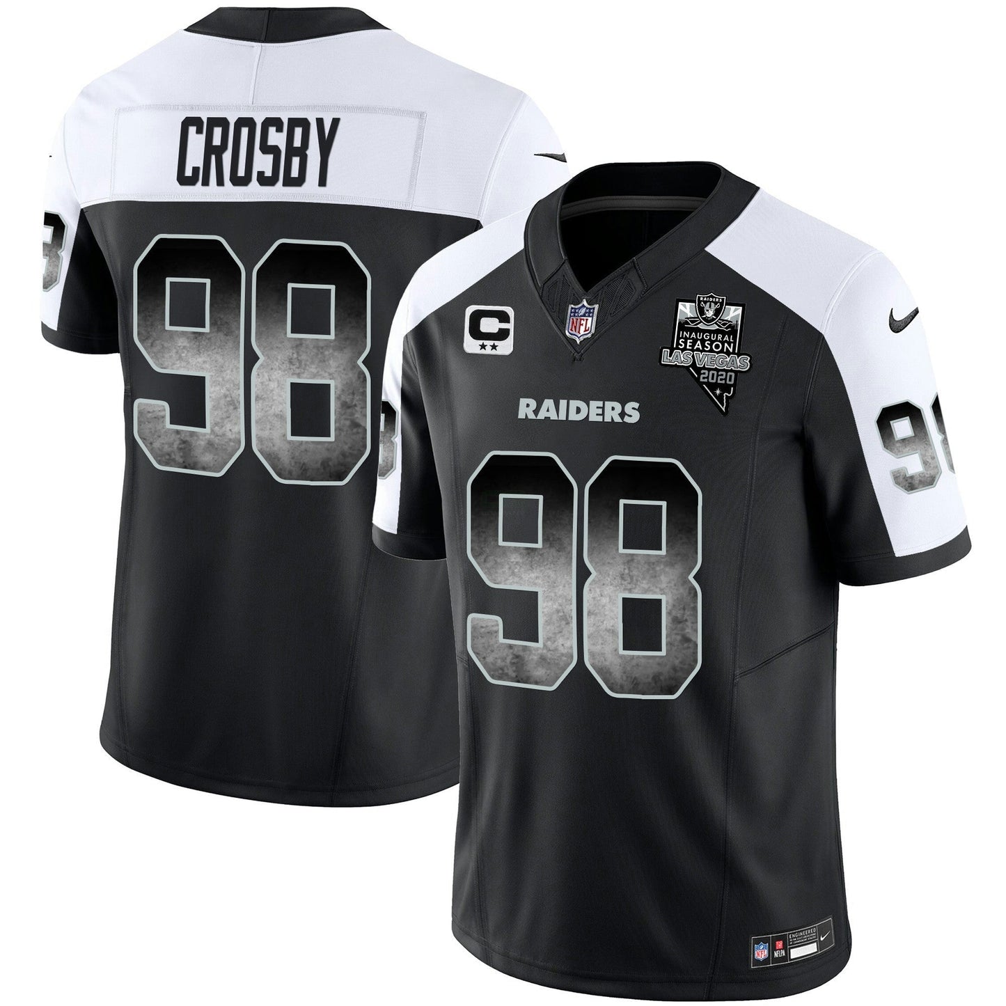 Camisa NFL Las Vegas Raiders Men’s Arch Smoke Vapor Jersey