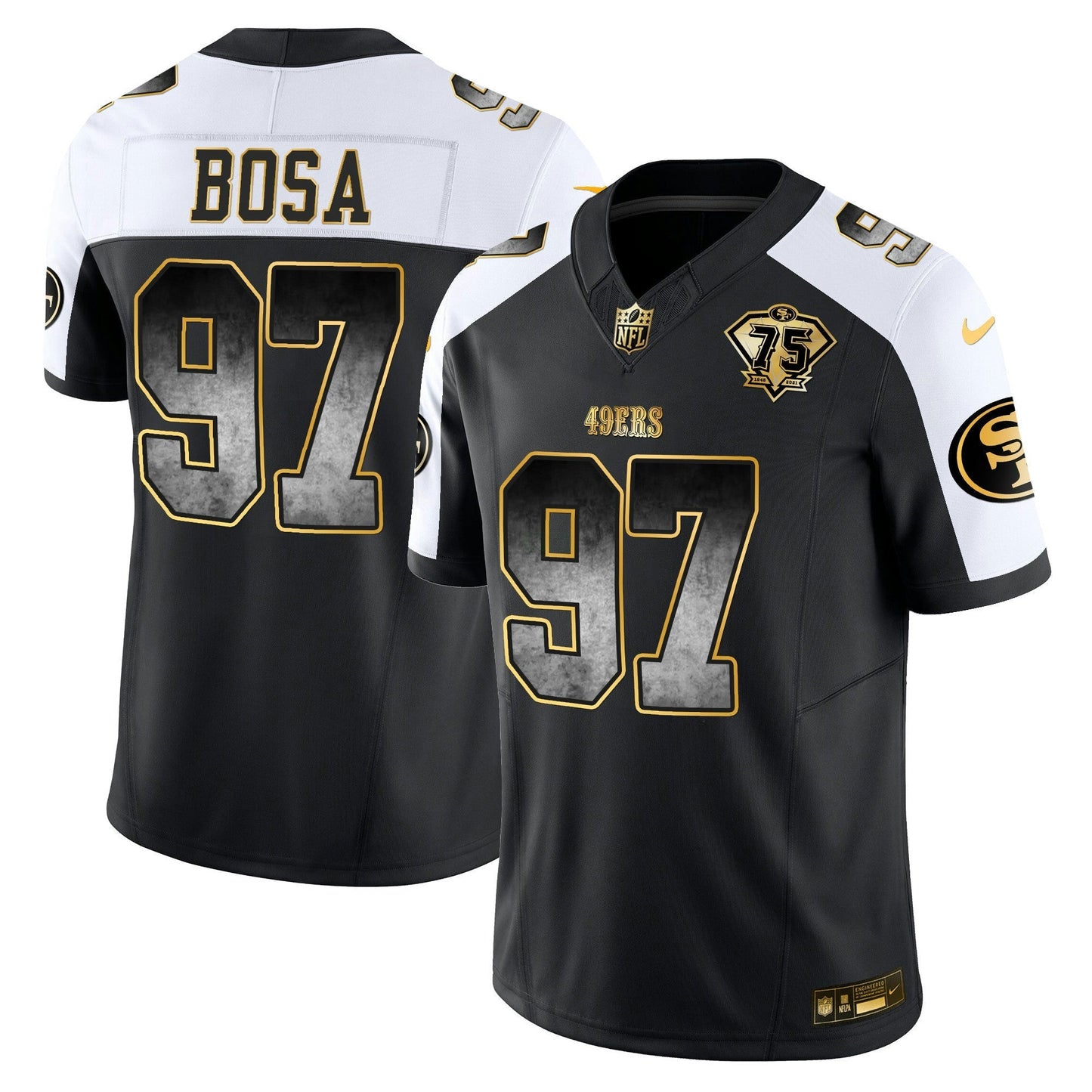 Camisa NFL San Francisco 49ers Men’s Arch Smoke Vapor Jersey