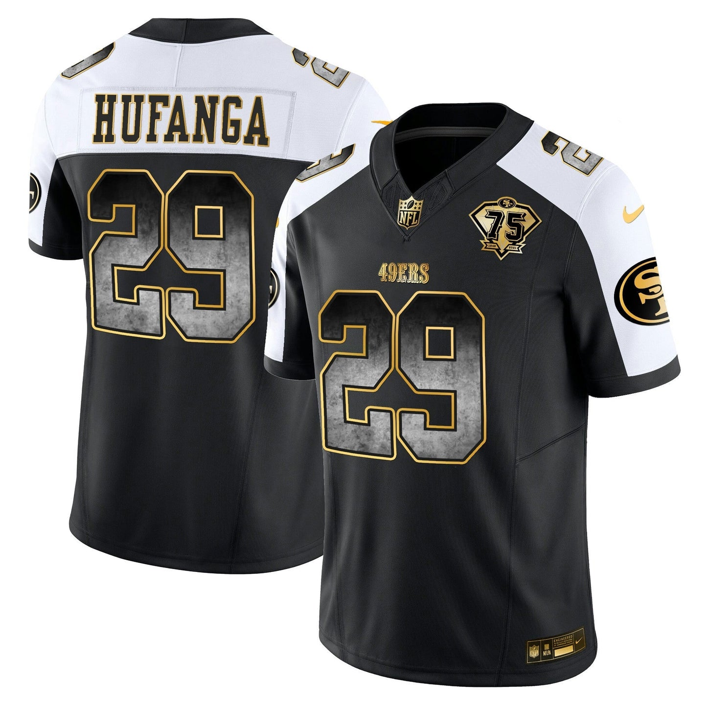 Camisa NFL San Francisco 49ers Men’s Arch Smoke Vapor Jersey