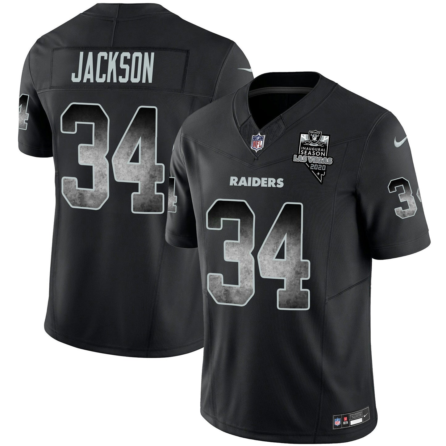 Camisa NFL Las Vegas Raiders Men’s Arch Smoke Vapor Jersey