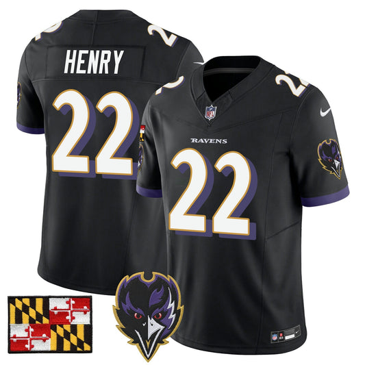 Camisa NFL Men’s Baltimore 2024 Maryland Flag Vapor Limited Jersey V2
