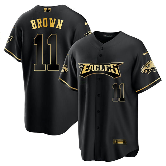 Camisa NFL Men’s Baseball Branca Dourada & Preta Dourada