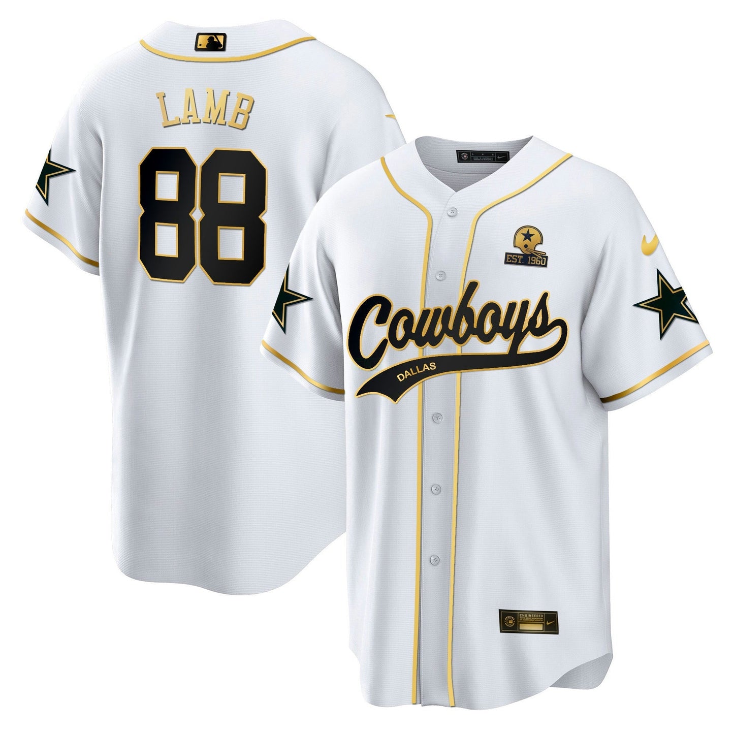 Camisa NFL Men’s Baseball Gold Jersey