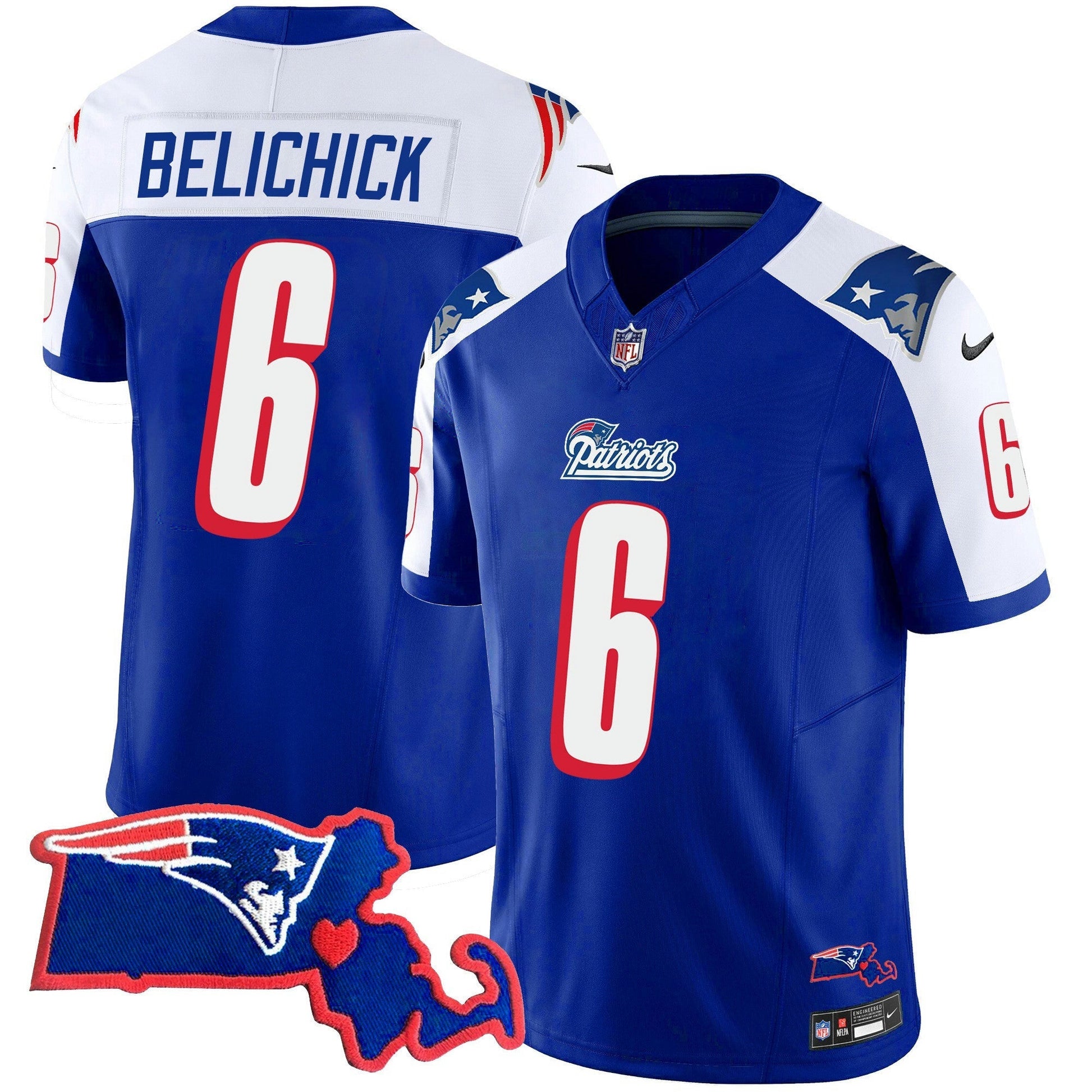 Camisa NFL Men’s Bill Belichick 6x Champions Vapor Jersey