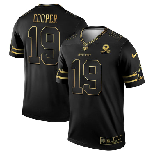 Camisa NFL Men’s Black & Branca Dourada Game Team Est 1960 Patch