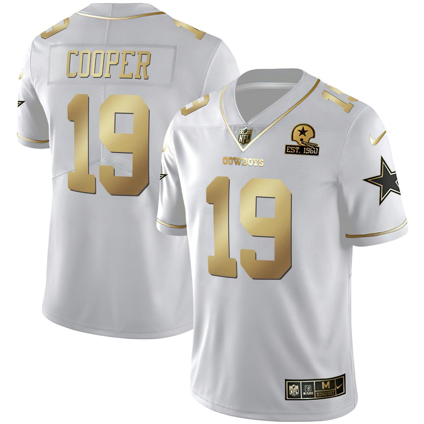 Camisa NFL Men’s Black & Branca Dourada Vapor Limited