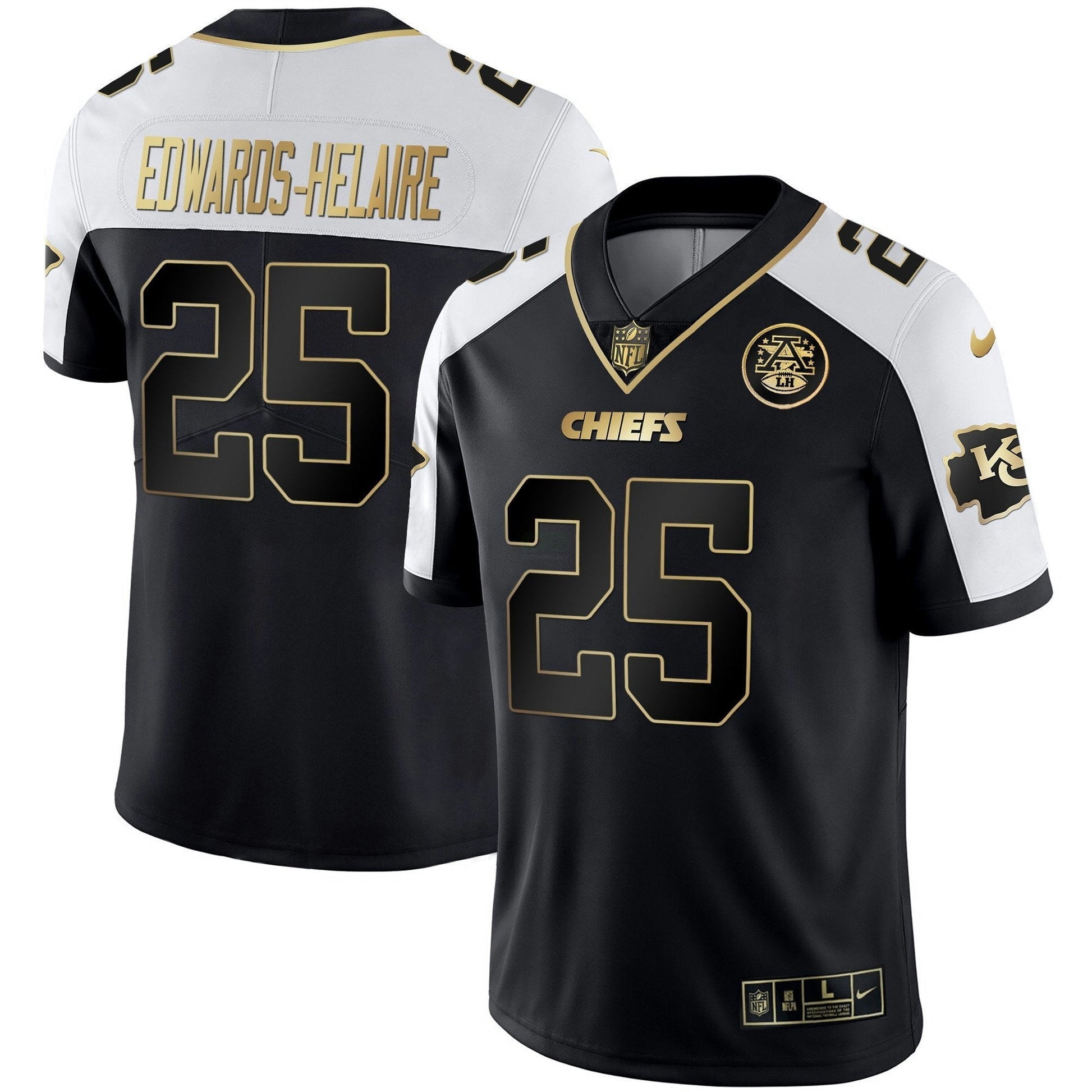 Camisa NFL Kansas City Chiefs Men’s Branca Dourada & Preta Dourada