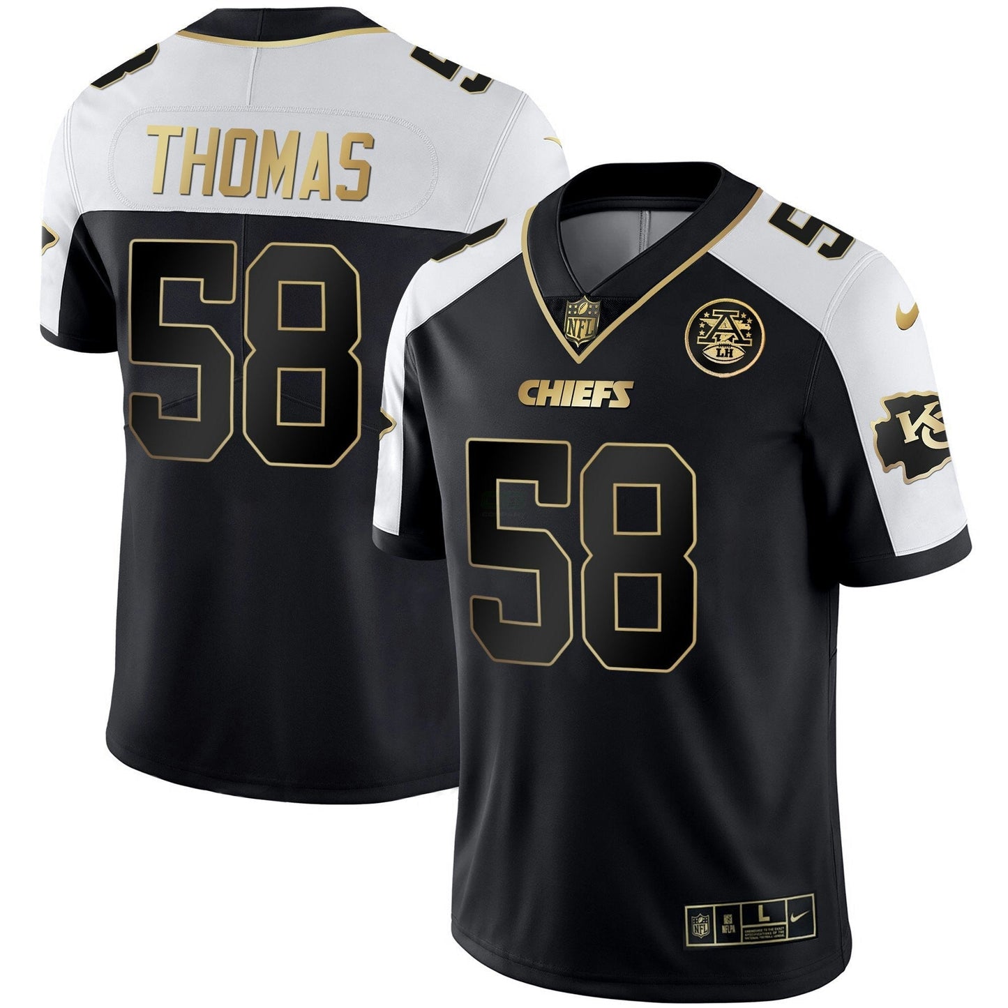 Camisa NFL Kansas City Chiefs Men’s Branca Dourada & Preta Dourada