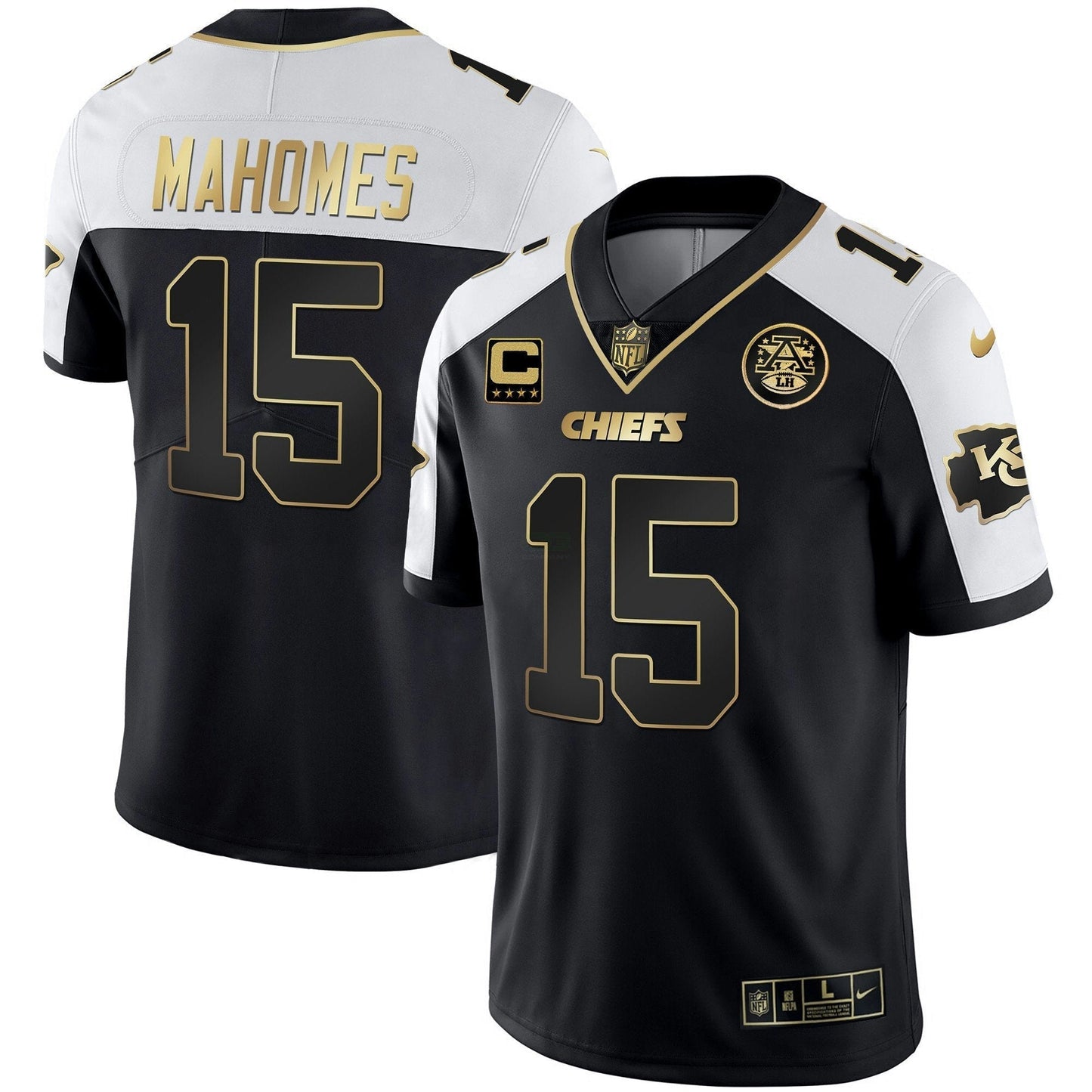 Camisa NFL Kansas City Chiefs Men’s Branca Dourada & Preta Dourada